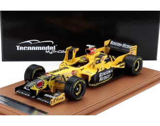 JORDAN F1 198 Honda Mf-301 Hc №10 With Tower Wings Imola Gp (with Pilot Figure) (1998) Ralph Schumacher, Yellow Black