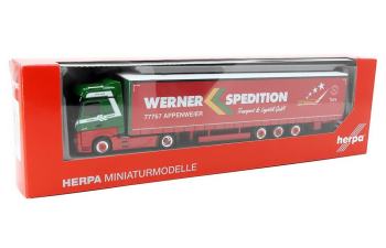 MERCEDES-BENZ Actros 15m Werner Spedition, green/red