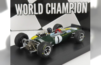 LOTUS F1 33 N1 Winner Germany Gp Jim Clark (1965) World Champion - With Pilot - Driver Figure, Green Yellow