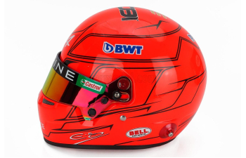 BELL HELMET Team Bwt Alpine N 31 Esteban Ocon Monaco Gp F1 A523, (2023), Red Fluo