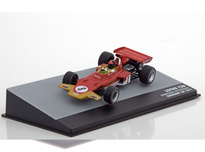 LOTUS 72D GP Germany Fittipaldi #8 1971, red