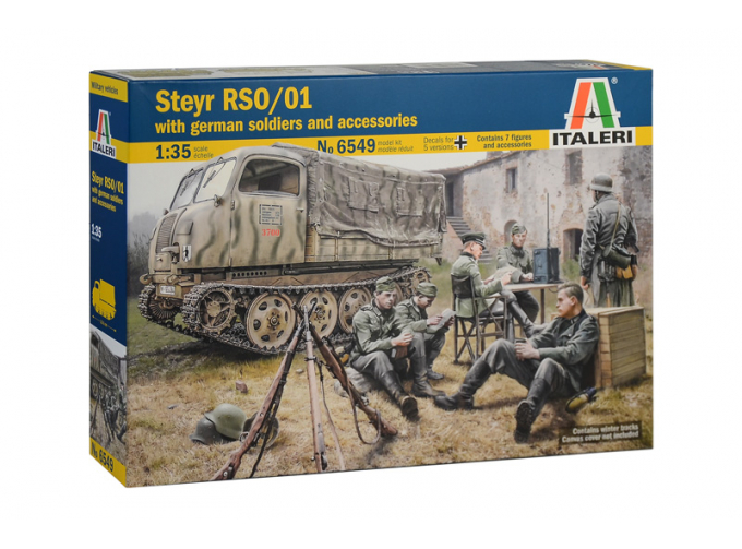 Сборная модель Тягач STEYR RSO/01 with GERMAN SOLDIERS