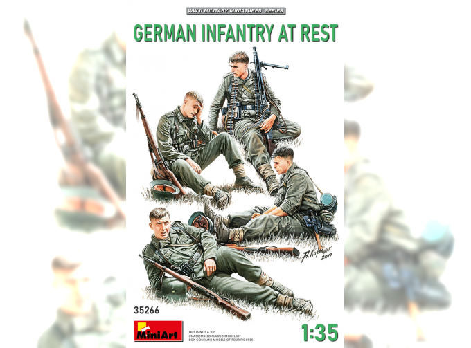 Сборная модель German Infantry At Rest