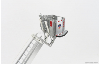 SEAGRAVE Truck Tower Ladder 9 Scala Fire Dept. City Of New York - Vigili Del Fuoco - Fire Engine - 55cm, Red White