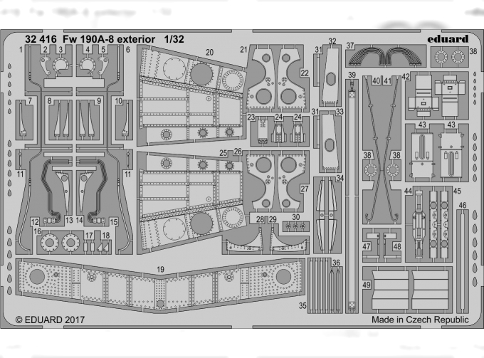 Фототравление для Fw 190A-8 экстерьер