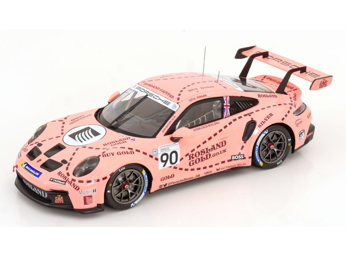 PORSCHE 911 992 Gt3 Cup Coupe №90 3rd Brands Hatch Porsche Cup Gb (2023) Josh Malin, Pink