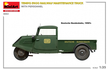 Сборная модель TEMPO E400 Railway Truck 3-wheels 