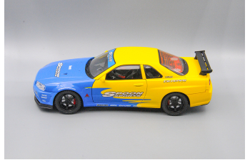 NISSAN Skyline GT-R, жёлтый, 26 см.