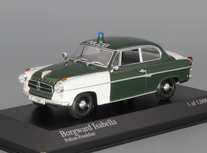 BORGWARD Isabella "Polizei Frankfurt" (1959), green / white