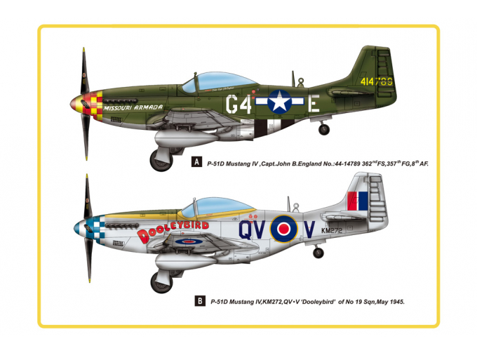 Сборная модель Самолет P-51D Mustang IV Fighter