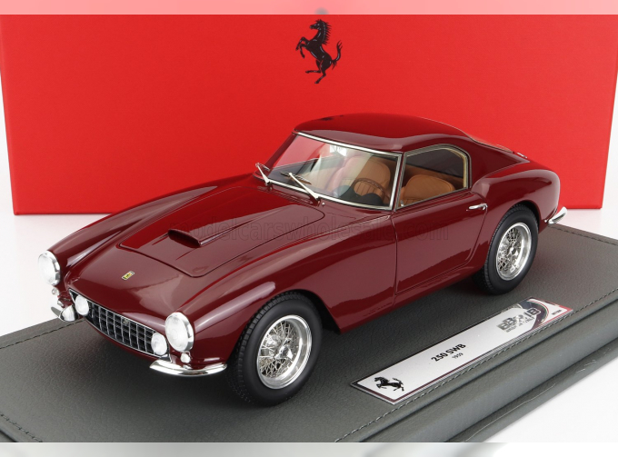 FERRARI 250 Gt Berlinetta Swb 1-series (1959) - Con Vetrina - With Showcase, Dark Red