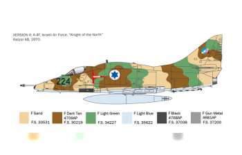 Сборная модель McDONNEL DOUGLAS A-4 E/f/g/ Skyhawk Military Airplane 1955