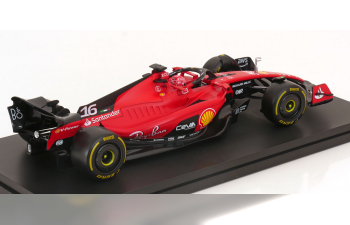 FERRARI F1 Sf-23 Team Scuderia Ferrari N 16 Season 2023 Charles Leclerc - Con Vetrina - With Showcase - Exclusive Carmodel, Red Black