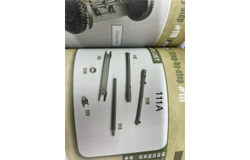 (Уценка!) Сборная модель JEEP Willys Usa Army With Trailer 1941 - With Light & Sound Effects - Military Green