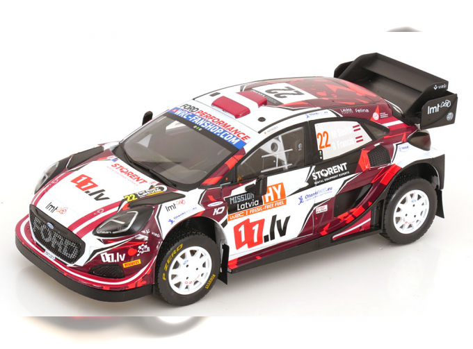FORD Puma Rally1 Team M Sport Ford Wrt №22 7th Rally Latvia (2024) Martin Sesks - Renars Francis, White Red Black