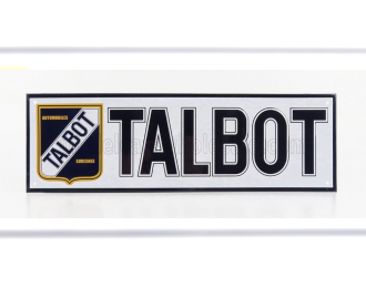 ACCESSORIES 3d Metal Plate - Talbot, White Black