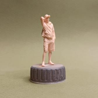 Фигура 0918 Я с рюкзаком, неокрашенная