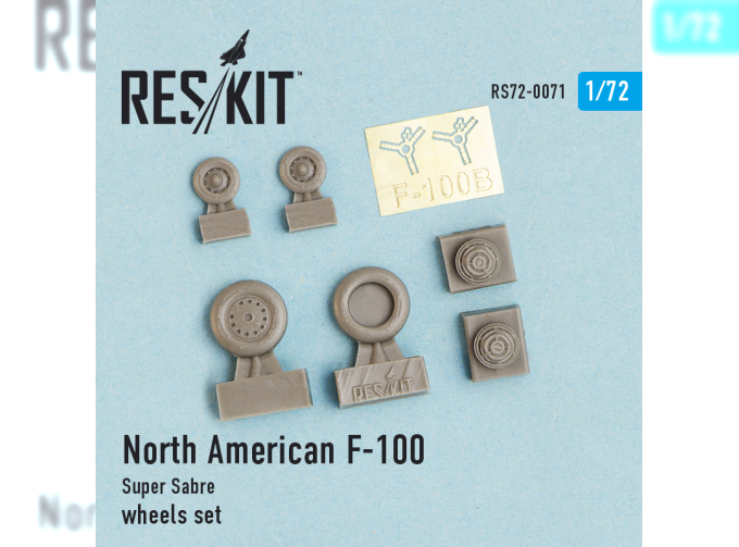 Колеса North American F-100 Super Sabre Wheels Set