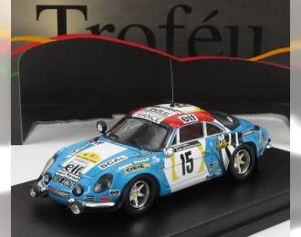 RENAULT Alpine A110 N15 Rally East African Safari (1974) J.l.therier - V.laverne, Light Blue White Red