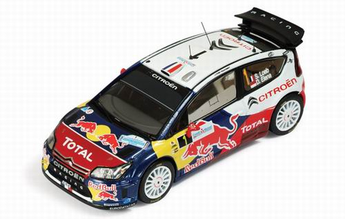 CITROEN C4 WRC 1 Winner Rally de France (World Champion) (S.Loeb - D.Elena) 210, red