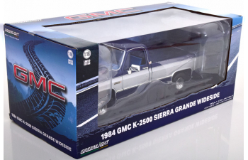 GMC K-2500 Sierra Grande Wideside (1984), blue metallic /silver