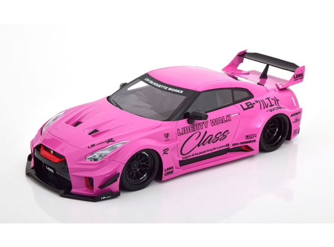 NISSAN 35 GT-RR Ver.1 LB-Silhouette Works GT, pink black