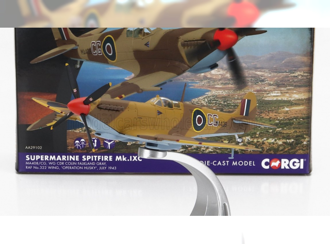 SUPERMARINE Spitfire Mk.ixc Military Airplane (1943), 2 Tone Brown