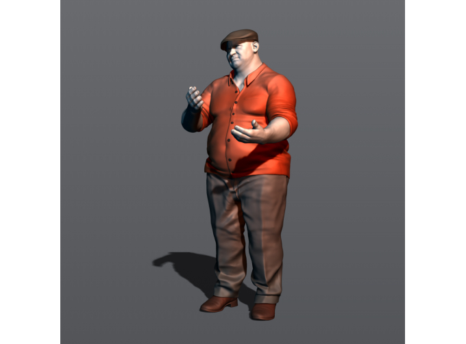 Фигура Таксист 6 (масштаб 1:24), окрашенная