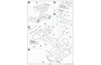 Сборная модель LEXUS LS460L Separate Back Seat Package