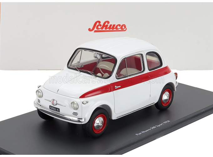 FIAT 500 Sport (1958), White Red