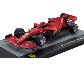 FERRARI F1 Sf1000 Team Scuderia Ferrari Mission Winnow №16 Season (2020) Charles Leclerc - Con Vetrina - With Showcase, Matt Red