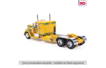 PETERBILT 350 Tractor Truck 3-assi (1952), yellow with green flames