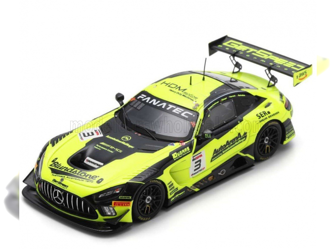 MERCEDES-BENZ Amg Gt3 Team Getspeed №3 24h Spa (2023) F.Scholze - K.Heyer - P.Assenheimer - A.Peroni, Yellow Black