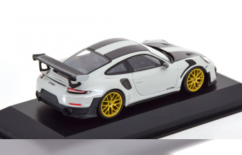 PORSCHE 911 (991/2) GT2 RS with gold rims (2018), light grey