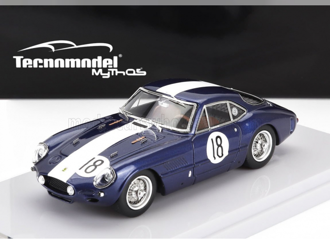 FERRARI 250 Gt Sperimentale 3.0l V12 Team N.a.r.t. №18 Daytona (1962) Stirling Moss, Blue White