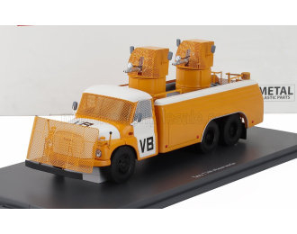 TATRA T148 Tanker Truck Water Cannon Vb Police 3-assi (1976), Yellow White