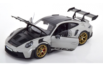 PORSCHE 911 (992) GT3 RS Weissach Package (2022), light grey carbon