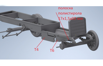 Сборная модель Руссо-Балт тип Т пушка Лендера