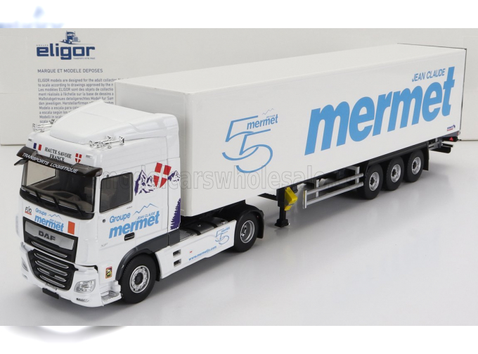 DAF Xf480 My 17 Space Cab Truck Telonato Mermet Transports (2017), White