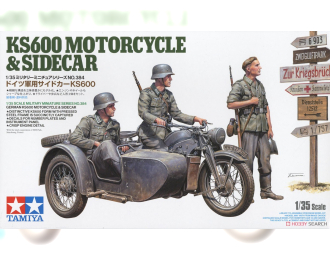 Сборная модель KS600 Motorcycle & Sidecar Zündapp