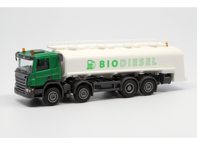 SCANIA P 8х2 топливозаправщик "Биодизель", зелёный/белый