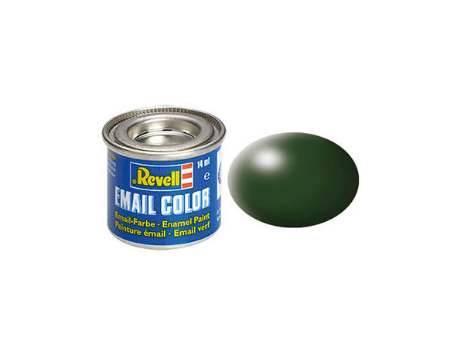 Краска алкидная - Темно-зеленый (RAL 6020), сатиновая, 14 мл