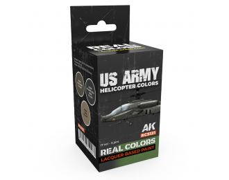 Набор лаковых красок, цвета вертолета армии США / US Army Helicopter Colors Set