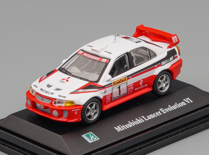 MITSUBISHI Lancer Evolution VI, white / red