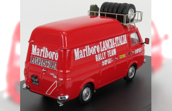 FIAT 238 Van Tetto Alto Con Portapacchi Assistenza Corse Lancia (1973) - High Roof With Rack, Red