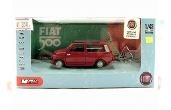 FIAT 500 Giardiniera (1957), серия FIAT 1:43, красный