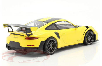 PORSCHE 911 (991 II) GT2 RS Weissach Paket (2018), racing yellow / silver magnesium rims