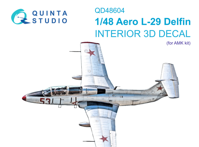 3D Декаль интерьера кабины L-29 Delfin (AMK)