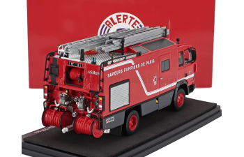 IVECO FIAT 135-17 Tanker Truck Sides Fe8 Bspp Sapeurs Pompiers De Paris (1986), Red Grey