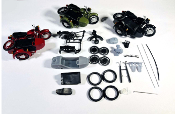 Сборная модель Днепр МТ-10 мотоцикл с коляской 